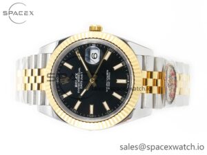DateJust 41mm 126333 Clean Best Edition Black Stick Dial on Jubilee Bracelet VR3235 - Image 8