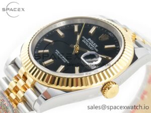 DateJust 41mm 126333 Clean Best Edition Black Stick Dial on Oyster Bracelet VR3235 - Image 5