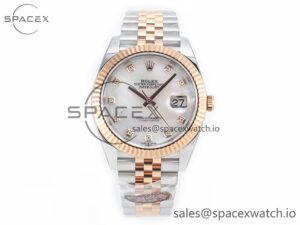 Datejust 126331 41mm 904L SS/RG Clean 1:1 Best Edition MOP Diamond Dial on Jubilee Bracelet VR3235