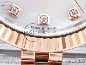 Datejust 126331 41mm 904L SS/RG Clean 1:1 Best Edition MOP Diamond Dial on Jubilee Bracelet VR3235 - Image 12
