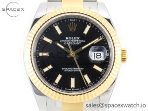 DateJust 41mm 126333 Clean Best Edition Black Stick Dial on Oyster Bracelet VR3235 - Image 2