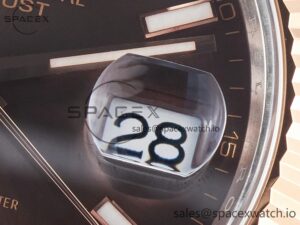 DateJust 41mm 126331 904L SS/RG Clean 1:1 Best Edition Brown Dial on Jubilee Bracelet VR3235 - Image 11