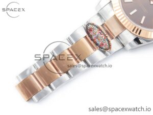 DateJust 41mm 126331 904L SS/RG Clean 1:1 Best Edition Brown Dial on Oyster Bracelet VR3235 - Image 20