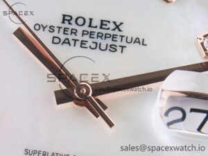 Datejust 126331 41mm 904L SS/RG Clean 1:1 Best Edition MOP Diamond Dial on Oyster Bracelet VR3235 - Image 10