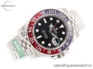 GMT-Master II 126710 BLRO Blue/Red Ceramic 904L ARF 1:1 Best Edition on Jubilee Bracelet SH3285 CHS V3 - Image 7