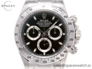 Daytona 116520 Clean 1:1 Best Edition 904L SS Case and Bracelet Black Dial SA4130 V2 - Image 2