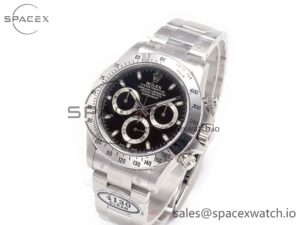 Daytona 116520 Clean 1:1 Best Edition 904L SS Case and Bracelet Black Dial SA4130 V2 - Image 4