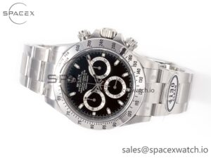 Daytona 116520 Clean 1:1 Best Edition 904L SS Case and Bracelet Black Dial SA4130 V2 - Image 8