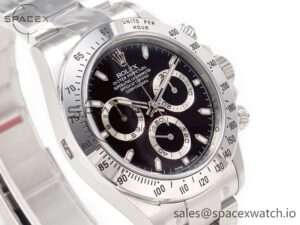 Daytona 116520 Clean 1:1 Best Edition 904L SS Case and Bracelet Black Dial SA4130 V2 - Image 3