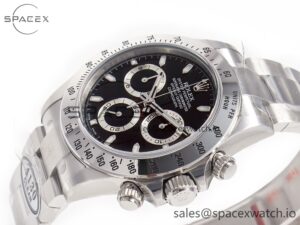 Daytona 116520 Clean 1:1 Best Edition 904L SS Case and Bracelet Black Dial SA4130 V2 - Image 5