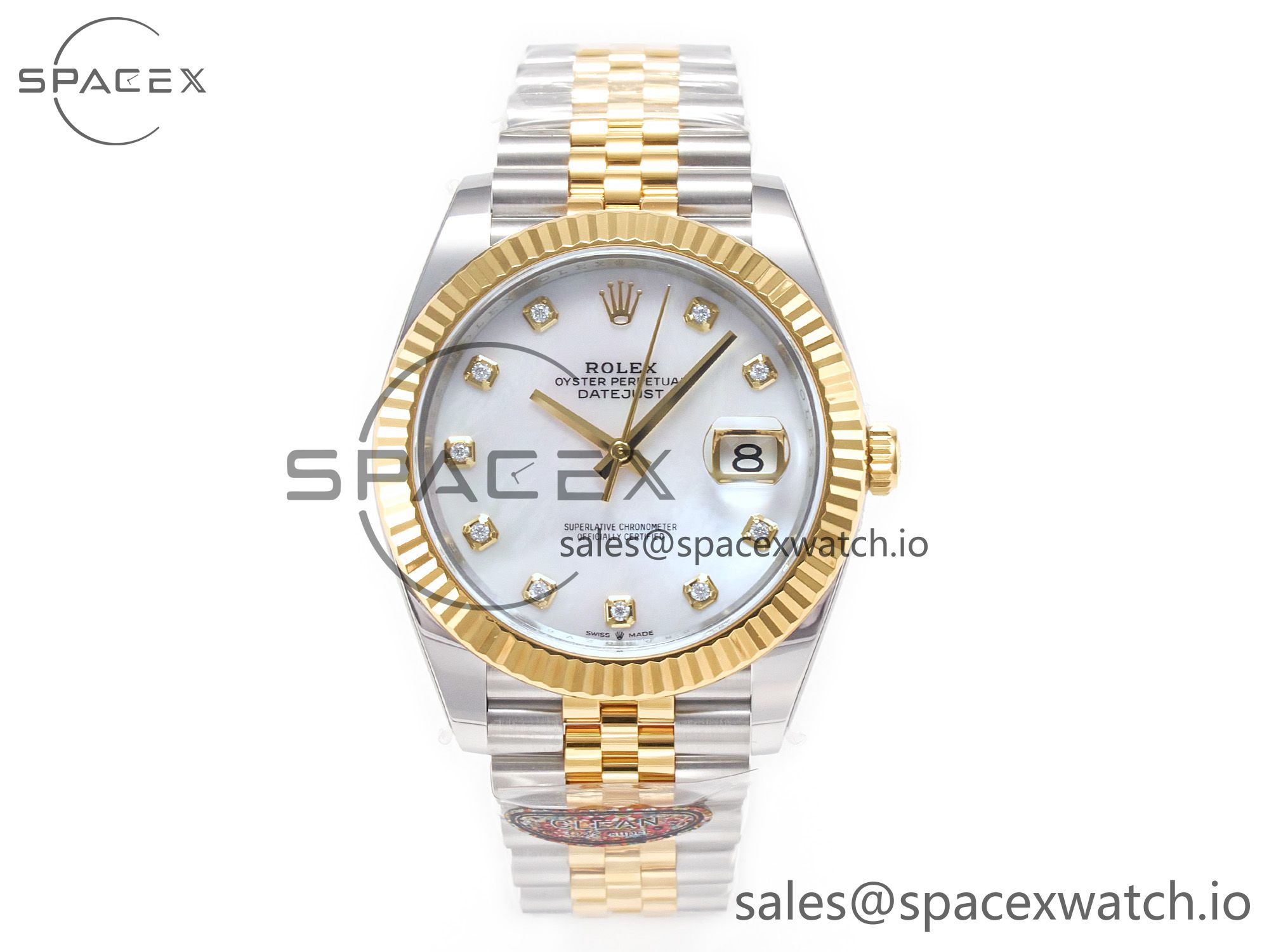 IMG_0607 拷贝 Datejust 126331 41mm 904L SS/YG Clean 1:1 Best Edition MOP Diamond Dial on Jubilee Bracelet VR3235 - Image 1