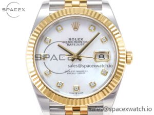Datejust 126331 41mm 904L SS/YG Clean 1:1 Best Edition MOP Diamond Dial on Jubilee Bracelet VR3235 - Image 2
