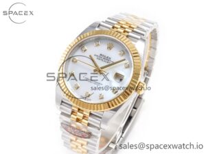 Datejust 126331 41mm 904L SS/YG Clean 1:1 Best Edition MOP Diamond Dial on Jubilee Bracelet VR3235 - Image 4