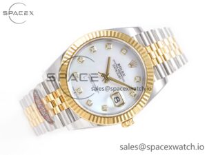 Datejust 126331 41mm 904L SS/YG Clean 1:1 Best Edition MOP Diamond Dial on Jubilee Bracelet VR3235 - Image 7