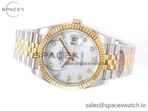 Datejust 126331 41mm 904L SS/YG Clean 1:1 Best Edition MOP Diamond Dial on Jubilee Bracelet VR3235 - Image 8