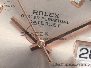 DateJust 41 126331 904L SS/RG Clean 1:1 Best Edition Steel Silver Diamond Stick Dial on Jubilee Bracelet VR3235 - Image 9
