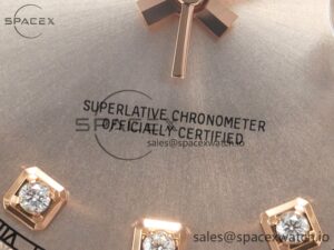 DateJust 41 126331 904L SS/RG Clean 1:1 Best Edition Steel Silver Diamond Stick Dial on Jubilee Bracelet VR3235 - Image 10