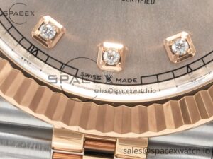 DateJust 41 126331 904L SS/RG Clean 1:1 Best Edition Steel Silver Diamond Stick Dial on Jubilee Bracelet VR3235 - Image 12