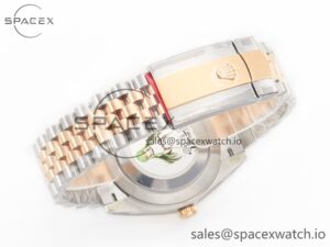 DateJust 41 126331 904L SS/RG Clean 1:1 Best Edition Steel Silver Diamond Stick Dial on Jubilee Bracelet VR3235 - Image 15