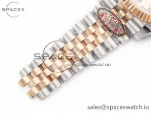 DateJust 41 126331 904L SS/RG Clean 1:1 Best Edition Steel Silver Diamond Stick Dial on Jubilee Bracelet VR3235 - Image 25