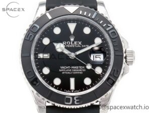 Yacht-Master 42mm 226659 VSF 1:1 Best Edition 3D Black Ceramic Bezel on Black Rubber Strap VS3235(Gain Weight) - Image 2
