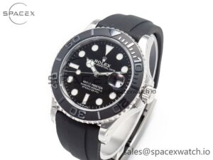 Yacht-Master 42mm 226659 VSF 1:1 Best Edition 3D Black Ceramic Bezel on Black Rubber Strap VS3235(Gain Weight) - Image 4