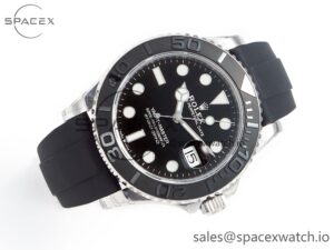 Yacht-Master 42mm 226659 VSF 1:1 Best Edition 3D Black Ceramic Bezel on Black Rubber Strap VS3235(Gain Weight) - Image 7