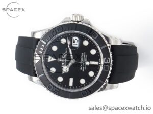 Yacht-Master 42mm 226659 VSF 1:1 Best Edition 3D Black Ceramic Bezel on Black Rubber Strap VS3235(Gain Weight) - Image 8