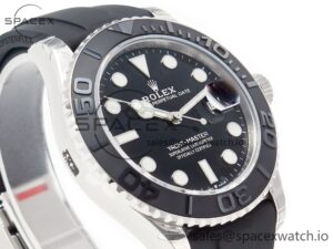 Yacht-Master 42mm 226659 VSF 1:1 Best Edition 3D Black Ceramic Bezel on Black Rubber Strap VS3235(Gain Weight) - Image 3