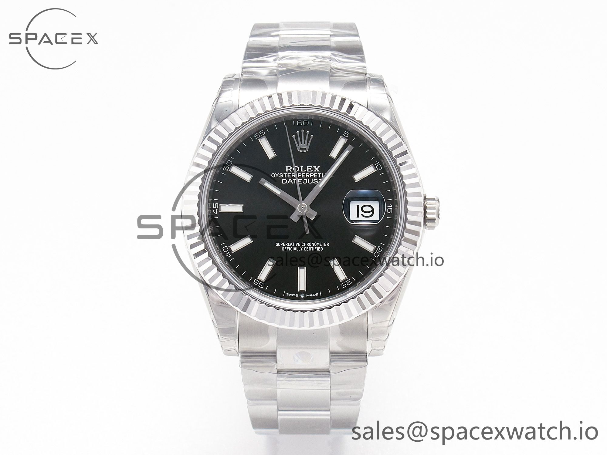 IMG_0739 拷贝 DateJust 41 126334 904L SS VSF 1:1 Best Edition Black Dial on Oyster Bracelet VS3235 - Image 1