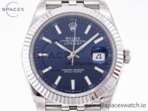 DateJust 41 126334 904L SS VSF 1:1 Best Edition Blue Dial on Jubilee Bracelet VS3235 - Image 2
