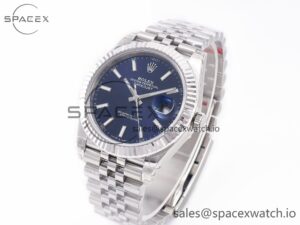 DateJust 41 126334 904L SS VSF 1:1 Best Edition Blue Dial on Jubilee Bracelet VS3235 - Image 4