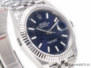 DateJust 41 126334 904L SS VSF 1:1 Best Edition Blue Dial on Jubilee Bracelet VS3235 - Image 3