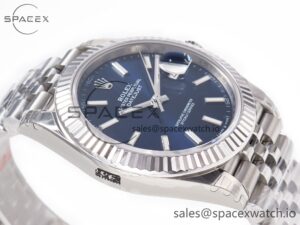 DateJust 41 126334 904L SS VSF 1:1 Best Edition Blue Dial on Jubilee Bracelet VS3235 - Image 6