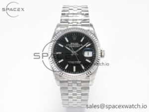 DateJust 36 SS 116234 VSF 1:1 Best Edition 904L Steel Black Stick Dial on Jubilee Bracelet VS3135