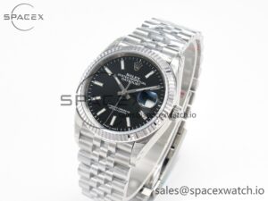 DateJust 36 SS 116234 VSF 1:1 Best Edition 904L Steel Black Stick Dial on Jubilee Bracelet VS3135 - Image 4