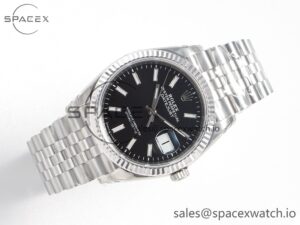 DateJust 36 SS 116234 VSF 1:1 Best Edition 904L Steel Black Stick Dial on Jubilee Bracelet VS3135 - Image 7
