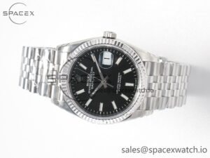 DateJust 36 SS 116234 VSF 1:1 Best Edition 904L Steel Black Stick Dial on Jubilee Bracelet VS3135 - Image 8