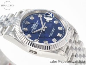 DateJust 36 SS 116234 VSF 1:1 Best Edition 904L Steel Blue Diamonds Dial on Jubilee Bracelet VS3135 - Image 6