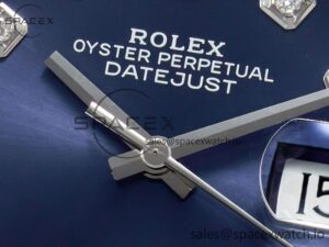 DateJust 36 SS 116234 VSF 1:1 Best Edition 904L Steel Blue Diamonds Dial on Jubilee Bracelet VS3135 - Image 10