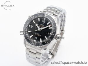 Planet Ocean 600M 39.5mm VSF 1:1 Best Edition Black Dial Black Ceramic Bezel on SS Bracelet A8800 - Image 4
