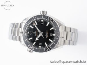 Planet Ocean 600M 39.5mm VSF 1:1 Best Edition Black Dial Black Ceramic Bezel on SS Bracelet A8800 - Image 8
