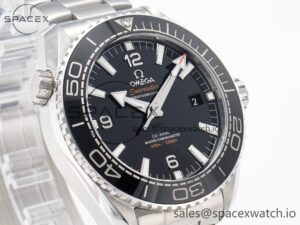Planet Ocean 600M 39.5mm VSF 1:1 Best Edition Black Dial Black Ceramic Bezel on SS Bracelet A8800 - Image 3