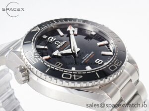 Planet Ocean 600M 39.5mm VSF 1:1 Best Edition Black Dial Black Ceramic Bezel on SS Bracelet A8800 - Image 6