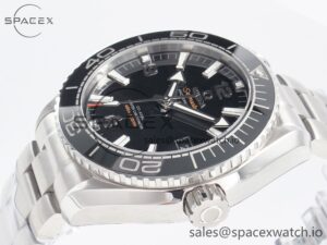 Planet Ocean 600M 39.5mm VSF 1:1 Best Edition Black Dial Black Ceramic Bezel on SS Bracelet A8800 - Image 5
