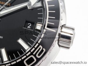 Planet Ocean 600M 39.5mm VSF 1:1 Best Edition Black Dial Black Ceramic Bezel on SS Bracelet A8800 - Image 10