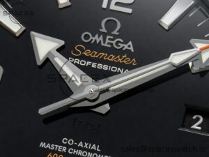 Planet Ocean 600M 39.5mm VSF 1:1 Best Edition Black Dial Black Ceramic Bezel on SS Bracelet A8800 - Image 9