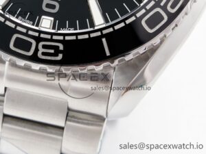 Planet Ocean 600M 39.5mm VSF 1:1 Best Edition Black Dial Black Ceramic Bezel on SS Bracelet A8800 - Image 12