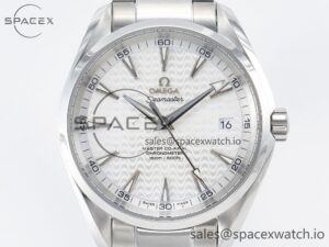 Aqua Terra 150m 41mm VSF 1:1 Best Edition White Textured Dial on SS Bracelet A8500 Super Clone - Image 2