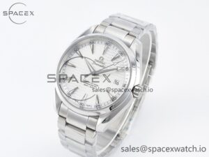 Aqua Terra 150m 41mm VSF 1:1 Best Edition White Textured Dial on SS Bracelet A8500 Super Clone - Image 4